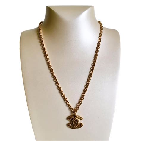 double c necklace chanel|authentic chanel necklaces.